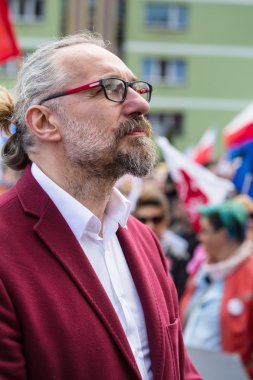 Gdansk, Polonya, 05.03.2016 - Mateusz Kijowski (Kod) Monum'da