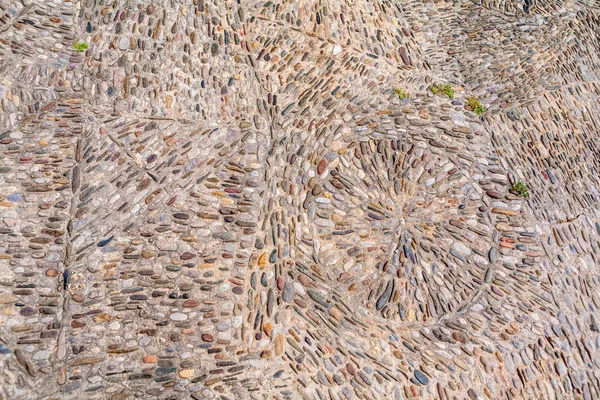 Texture of floor made of many little stones — Stock Photo, Image