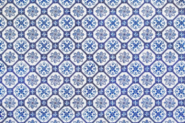 Azulejos azuis - azulejos de Lisboa — Fotografia de Stock