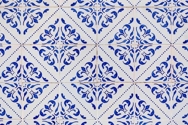 Blå azulejos - plattor från Lissabon — Stockfoto