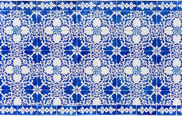 Blå azulejos - plattor från Lissabon — Stockfoto