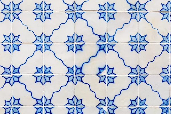Blå azulejos - plattor från Lissabon — Stockfoto