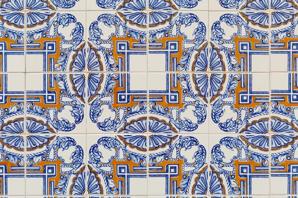 Eski azulejos - el boyalı fayans Lizbon — Stok fotoğraf