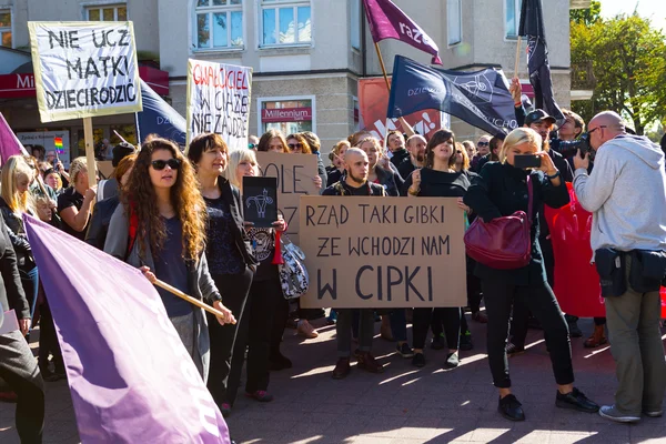 Sopot, Polonia, 2016 09 24 - protesta contra la ley antiaborto Fotos De Stock Sin Royalties Gratis