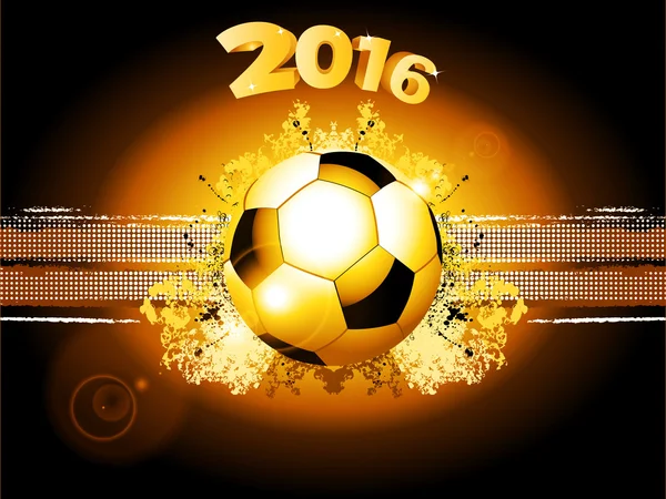 Fußball Fußball glühender Hintergrund 2016 — Stockvektor