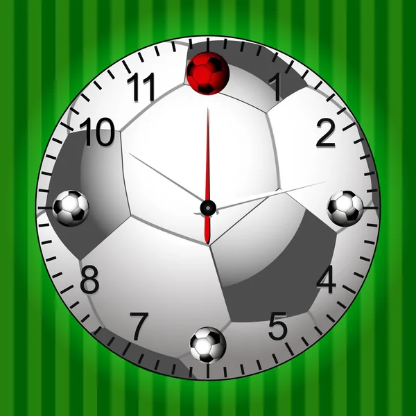 Football Horloge de football — Image vectorielle