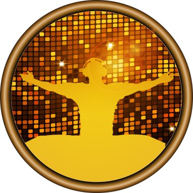 DJ Disco duvar kenarlık