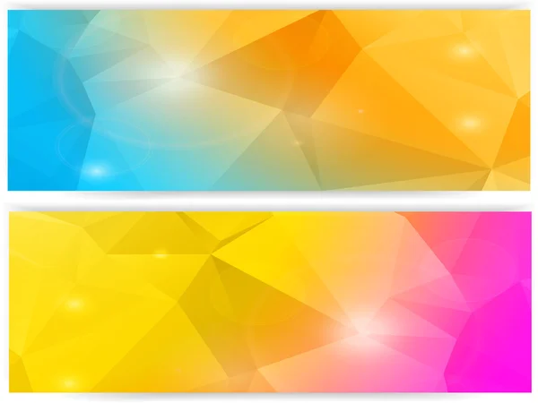 Mosaico banners paisaje — Vector de stock