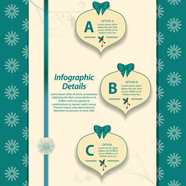 Infografía navideña — Archivo Imágenes Vectoriales