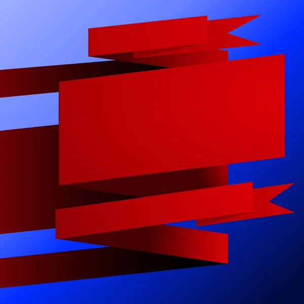 Roter Banner Hintergrund — Stockvektor