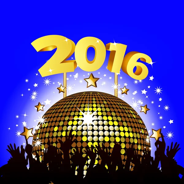 2016 New Year party — Stock Vector