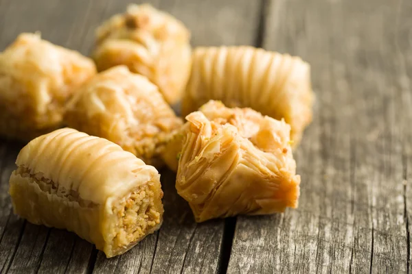 Postre de baklava dulce —  Fotos de Stock