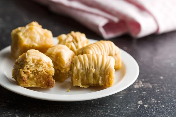 Sobremesa doce de baklava — Fotografia de Stock