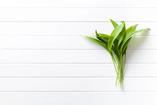 Frische Ramsons Blätter. — Stockfoto