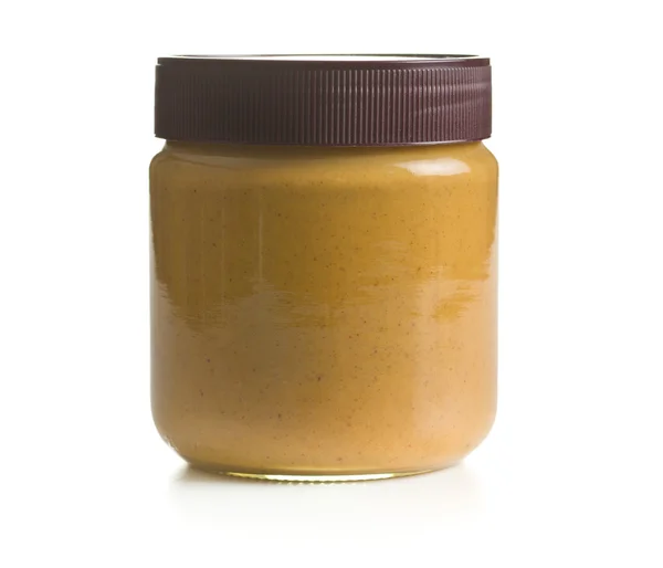 Cremige Erdnussbutter — Stockfoto