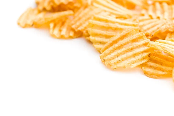 Hullámosra vágott burgonya Chips. — Stock Fotó