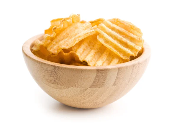 Crinkle Cut Kartoffelchips. — Stockfoto