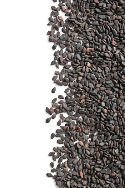 Black sesame seeds. — Stock Photo, Image