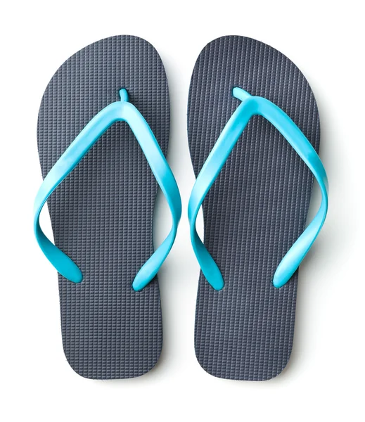 Blauwe flip-flops. — Stockfoto