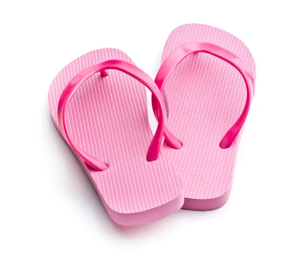 Rosafärgade flip-flops. — Stockfoto