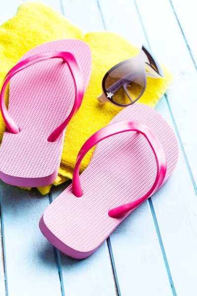 Chanclas rosadas. — Foto de Stock