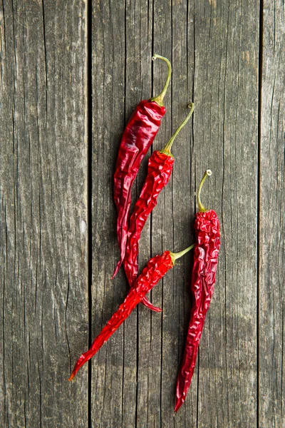 Sušené chilli papričky. — Stock fotografie