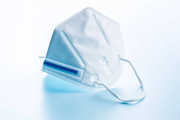 Kn95 Gezichtsmasker Ffp2 Masker Als Covid Bescherming Coronavirus Masker Blauwe — Stockfoto