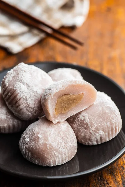 Zoet Japans Mochi Dessert Bord — Stockfoto