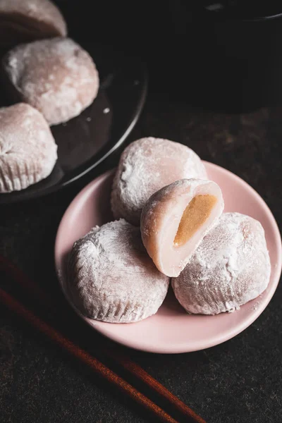 Zoet Japans Mochi Dessert Bord — Stockfoto