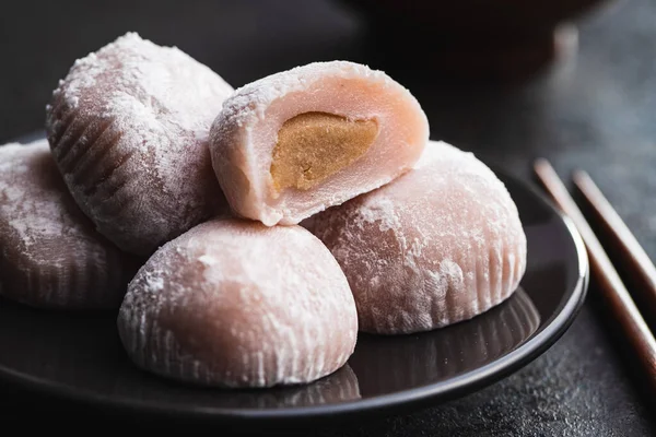 Zoet Japans Mochi Dessert Bord — Stockfoto