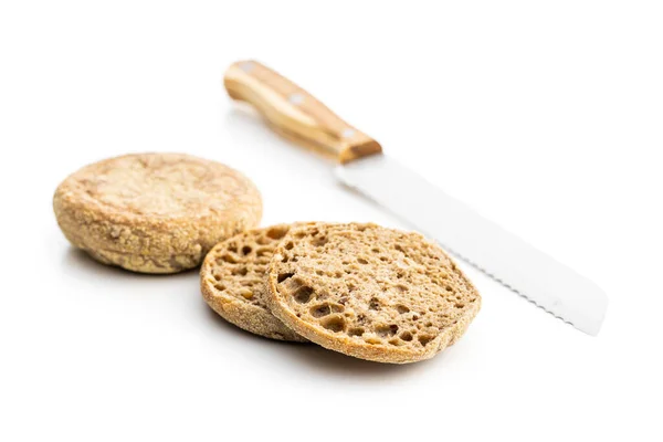 Toast Bread Buns Isolated White Background — Photo