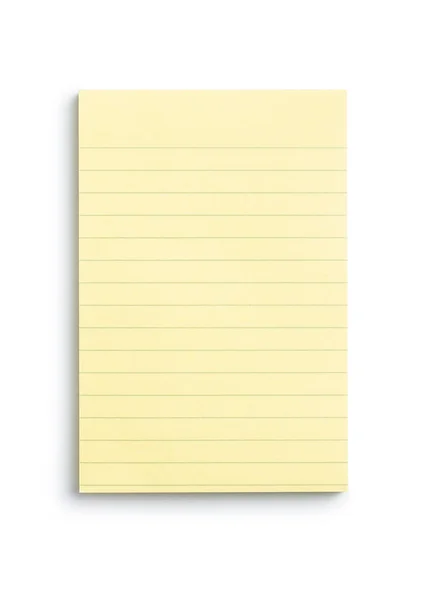 Blank Sticky Paper Notepad Isolated White Background — Stock Photo, Image