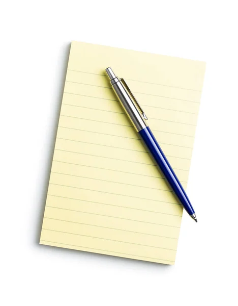 Blank Sticky Paper Notepad Penisolated White Background —  Fotos de Stock