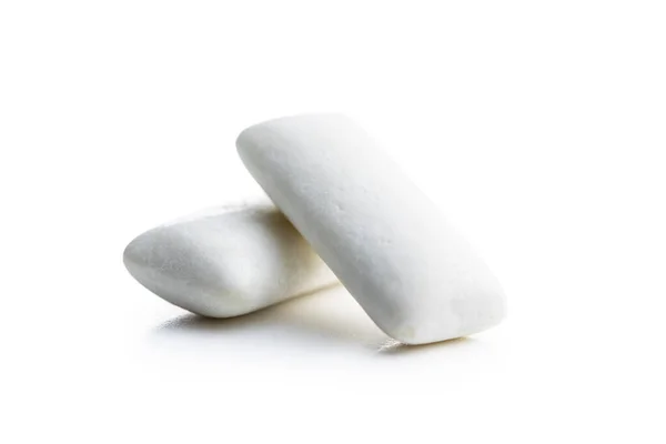 Mint Chewing Gum Pads Isolated White Background — 图库照片