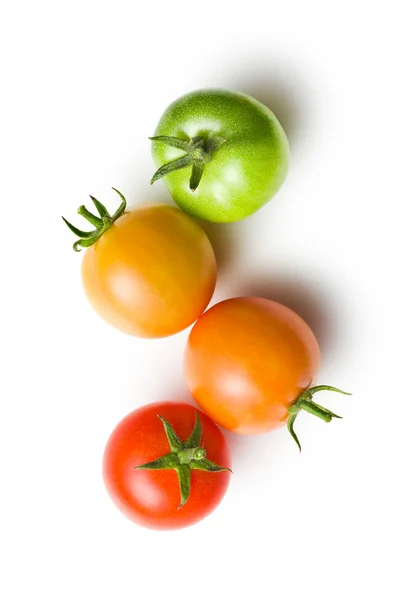 Grüne und rote Tomaten — Stockfoto