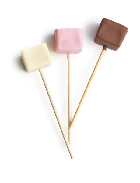 Čokoládové lollipos — Stock fotografie