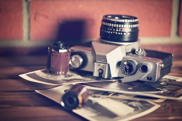 Retro kamera – stockfoto