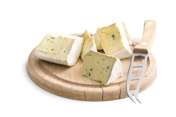 Blue cheese on cutting board — Stock Photo, Image