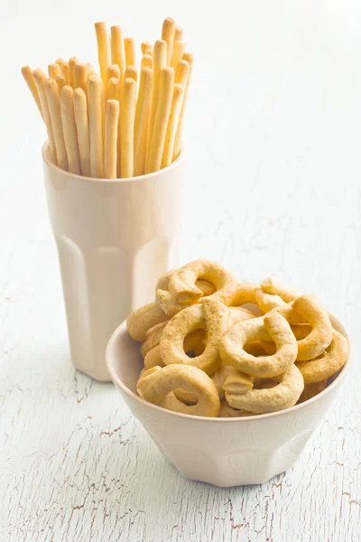 Pan tarallini y palitos de grissini —  Fotos de Stock