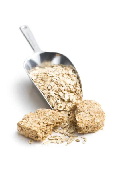 Galletas integrales con harina de avena — Foto de Stock