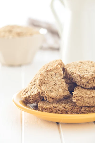 Wholemeal crackers — Stock Photo, Image