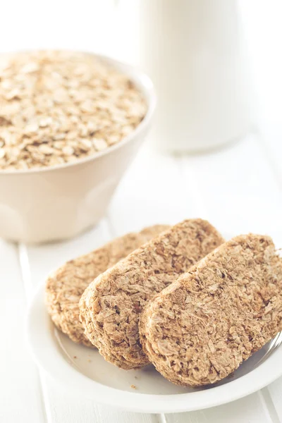 Wholemeal crackers — Stock Photo, Image