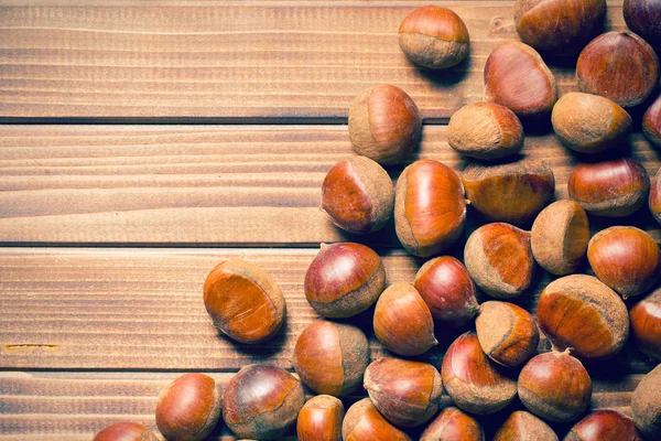 Top view of chestnuts — Stock Photo, Image