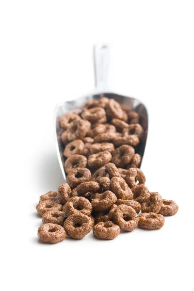 Chocolate cereal rings — Stock Photo, Image