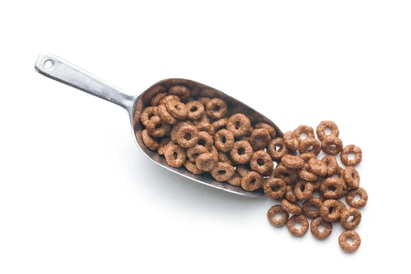 Chocolate cereal rings — Stock Photo, Image