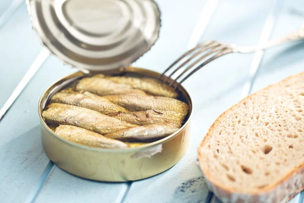 Can of sprats — Stock Photo, Image