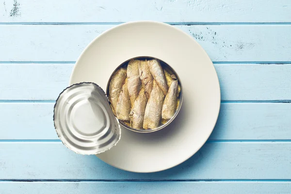 Can of sprats — Stock Photo, Image