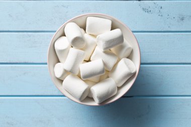 white marshmallows in bowl clipart