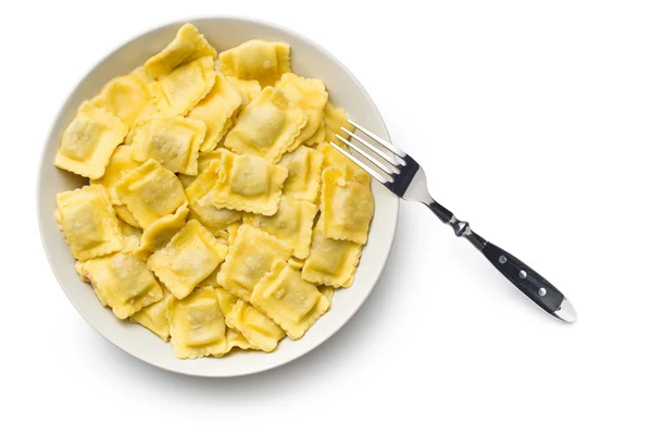 Ravioli cozido no prato — Fotografia de Stock