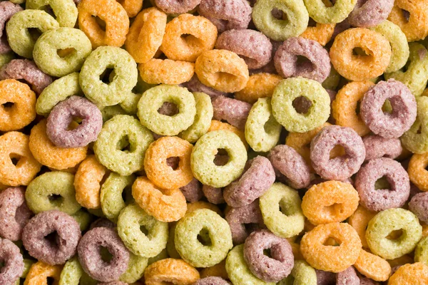 Colorful cereal rings — Stock Photo, Image